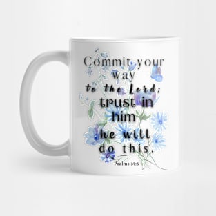 Psalms 37:5 Famous Bible Verse. Mug